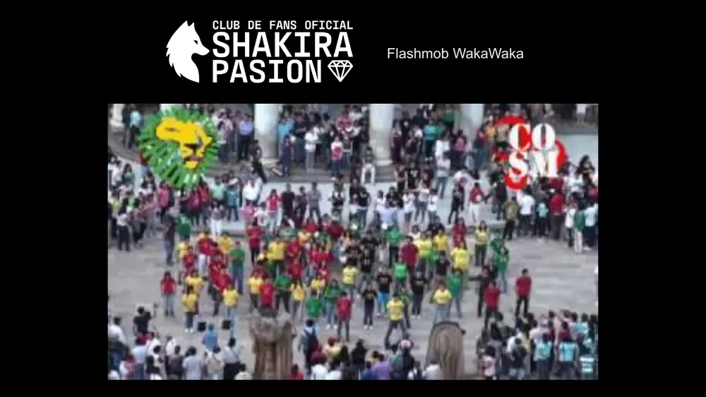 Archivo histórico del Flashmob Waka Waka de Shakira Pasión México